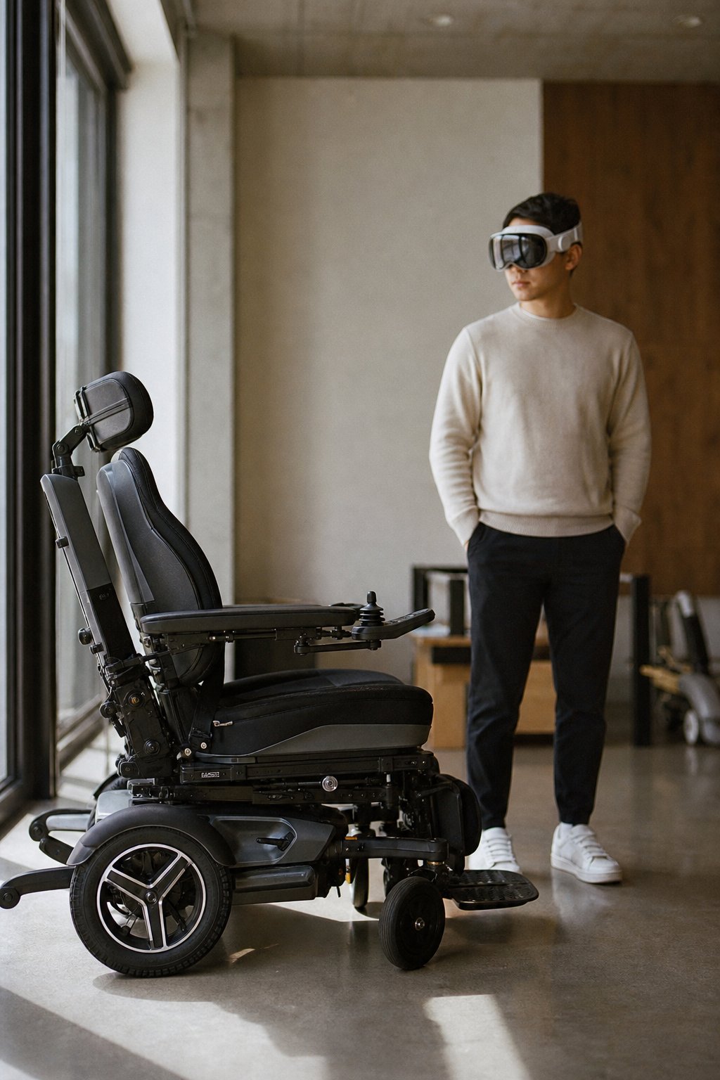 苹果用设备端人工智能升级无障碍功能：Vision Pro已经能用眼神控制轮椅
